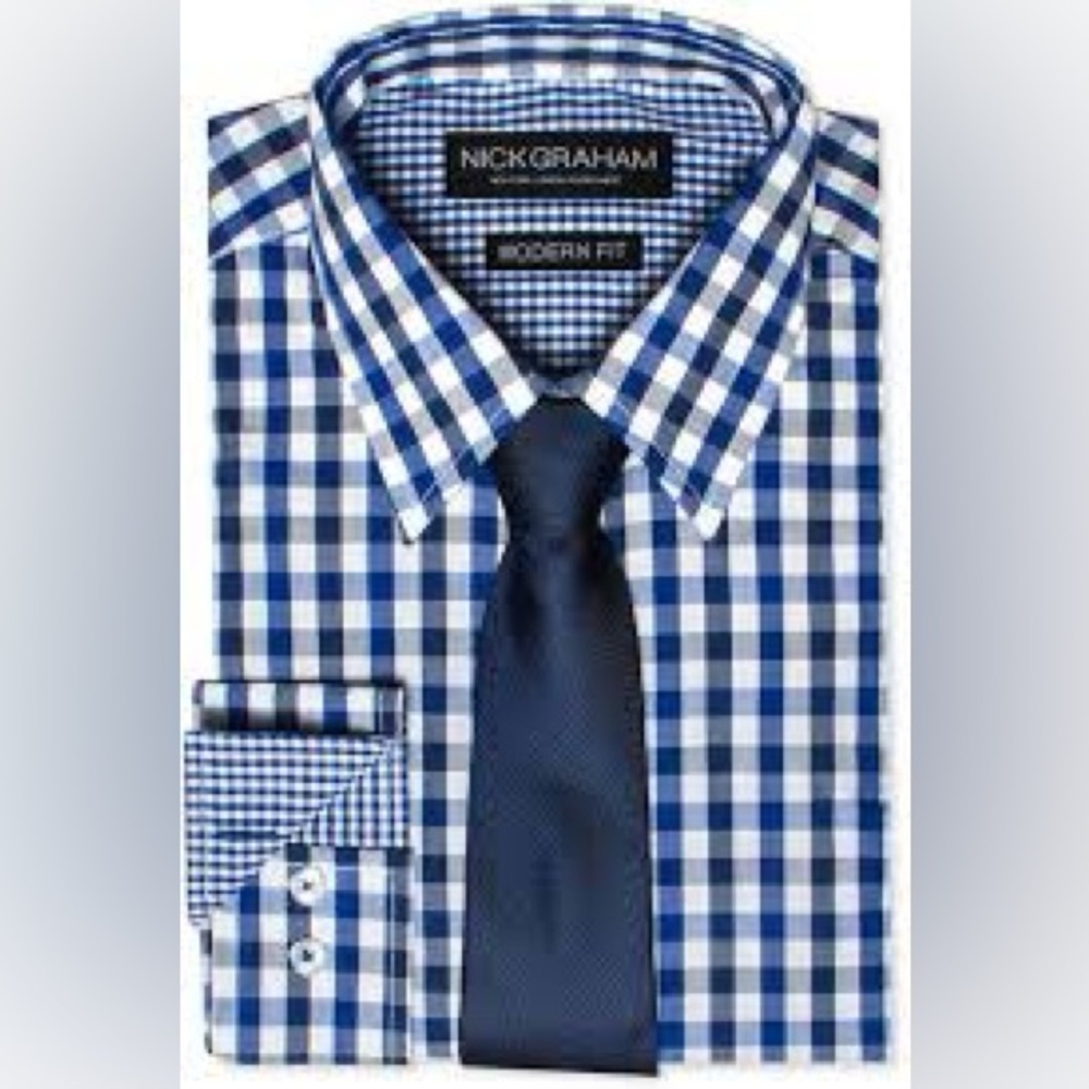 Nick Graham Everywhere Checked Button Down Shirt